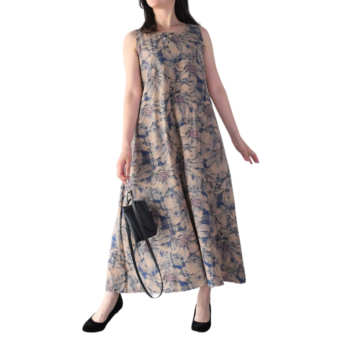 Amazon.co.jp: [MafLu.] ロングワンピース マキシ丈 夏